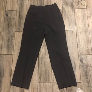 Sicari Womens Charcoal Gray Lined  Dress Pants 8